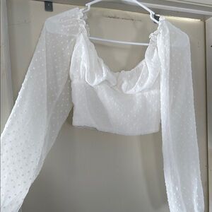 Elegant White Women's Top